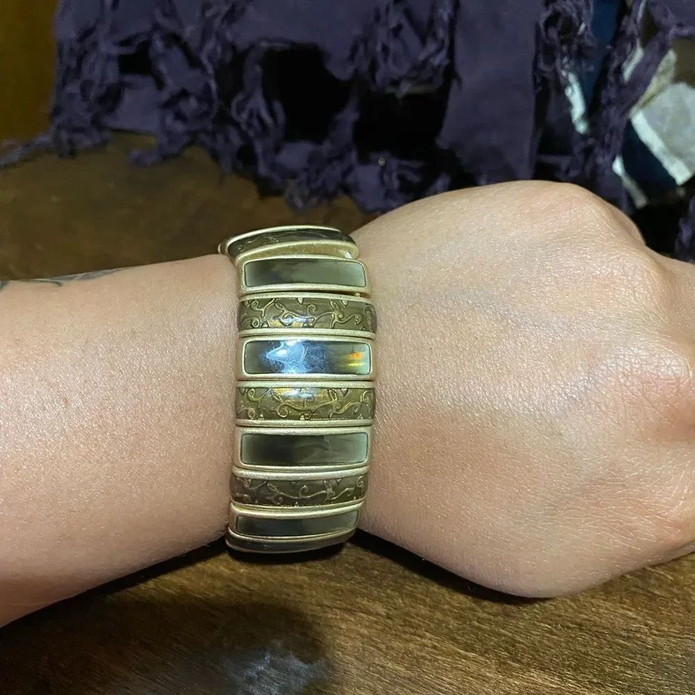 Gold and brown tone bracelet by LIA SOPHIA